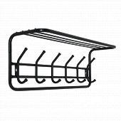 Вешалка с полкой ЗМИ 80 см (Черный)