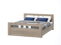 Кровать Сопрано 1.6 (Дуб сонома/Белый)