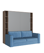 Комплект кровать-шкаф Трансформер ПЛЮС 1600*2000 (Ясень анкор темный/Темно-серый)