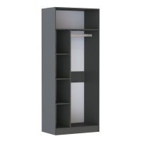 прихожая руэлла шкаф универсальный графит серый
