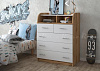 Комод КМ-01 (Дуб вотан/Белый)