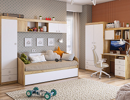 Форсаж (Дуб крафт золотой/Белый)