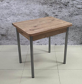 Стол обеденный Д17 раскладной (Дуб велингтон/Опоры металлик)