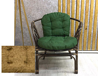 Кресло Bahama (Ротанг №7, ткань Mulan 141)