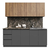 Кухня Лето 2.0 (Графит/Дуб чарльстон)