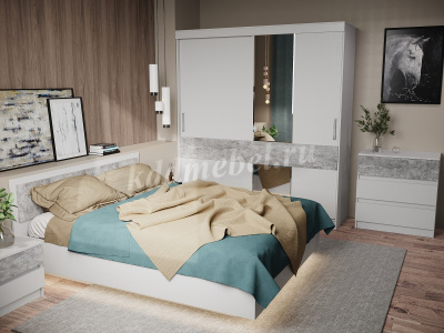 Комод Софи (Белый/Бетон светлый)