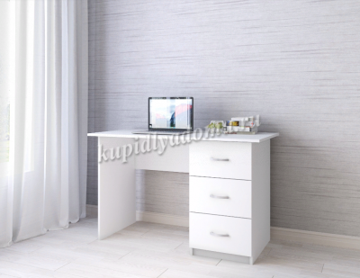 Стол письменный Сити-1 (Белый древесные поры)