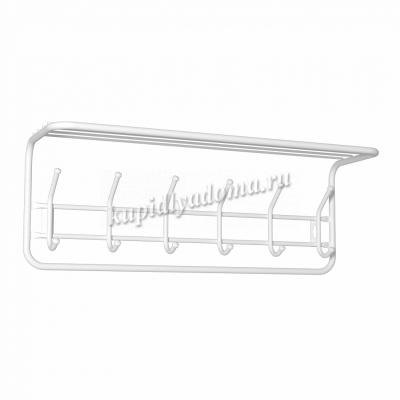 Вешалка с полкой ЗМИ 60 см (Белый)