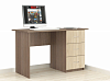 Стол письменный Сити-1 (Ясень шимо темный/Дуб сонома)