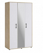 Шкаф Зара-2 3-х дверный (Дуб сонома/Белый)