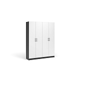Шкаф 4д  Чикаго (Антрацит/Белый)