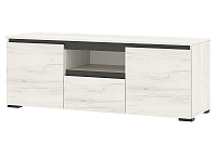 Тумба ТВ Гретта 2С1Я (Дуб крафт белый/Антрацит)