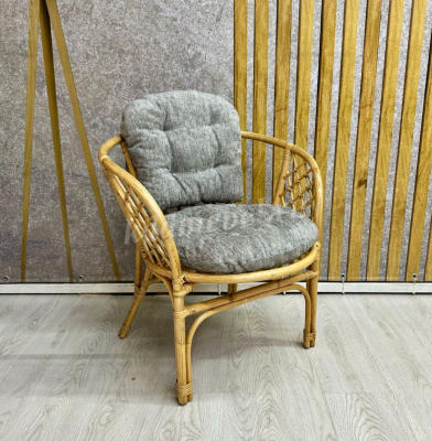 Кресло RJG-Bahama (Ротанг №4, ткань Mulan 160)