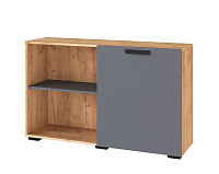 Тумба Квартет-13 (Дуб крафт золотой/Графит серый)