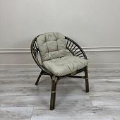 Кресло RJG-Princess (Ротанг №6, ткань JPN DRILL 102)