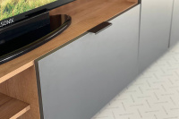 Гостиная Бери элемент 2 дуб крафт золотой графит