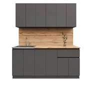 Кухня Лето 1,8 (Графит)