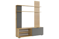 Гостиная Бери (Дуб крафт золотой/Графит)