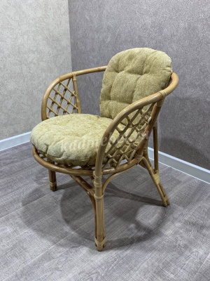 Кресло RJG-Bahama (Ротанг №4, ткань Mulan 141)