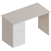 Стол письменный Лорэн левый (Тефия/Софт айс)