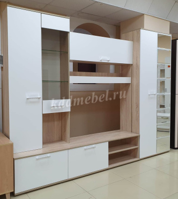 Гостиная Флай (Дуб сонома/Белый)