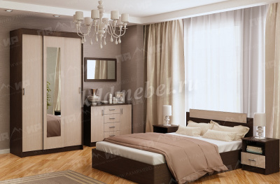 Кровать София 1.4 (Венге/Белфорт)