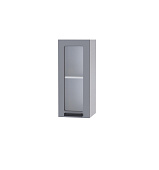 Шкаф верхний со стеклом 3ВС кухня Танго (Белый/Дуб шале серебро)