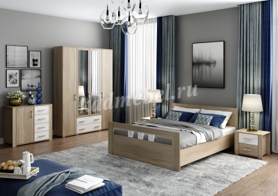 Стол макияжный Сопрано (Дуб сонома/Белый)