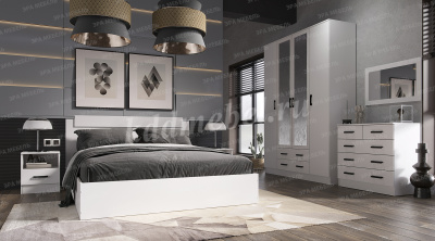 Кровать Эра 0.9 (Белый)