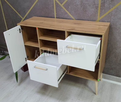 Комод Фиджи (Дуб крафт/Белый)