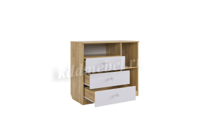 Комод Форсаж (Дуб крафт золотой/Белый)