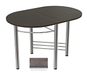 Стол обеденный пристенный Пластик (Каспий серый)