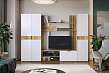 Гостиная Бери К-2 (Дуб крафт золотой/Белое дерево)