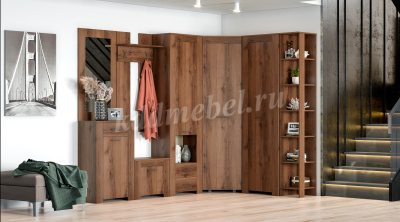 Комод 1100 Квадро-34 (Дуб Делано темный)