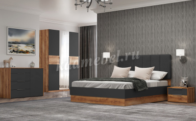 Стол туалетный Рамона (Дуб кельтский/Черный)