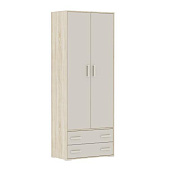 Шкаф 2-х створчатый с ящиками Бланка (Дуб сонома/Кашемир)