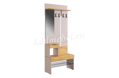 Прихожая К4 Баско (Кашемир/Дуб крафт золотой)