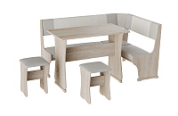 Кухонный уголок Гамма тип 1 (Дуб сонома/Серый/Белый) 