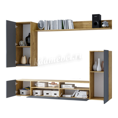 Гостиная Диаманд (Крафт/Графит)