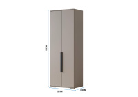 Шкаф 2-ств Селеста мм Кашемир_дуб вотан