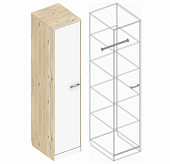 Пенал Милана (Гаскон пайн/Белый лофт)