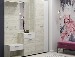 Сафари (Дуб Крафт белый/матовый белый Софт)