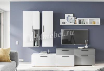 Полка навесная Альберо (Белый)