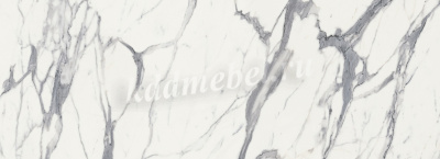 Стол обеденный Берген 2 кат. (Опора Белый матовый/Столешница Мрамор белый 3027)