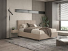Кровать Индиго 1.8 с подъемным механизмом (Микровелюр/Миндаль)